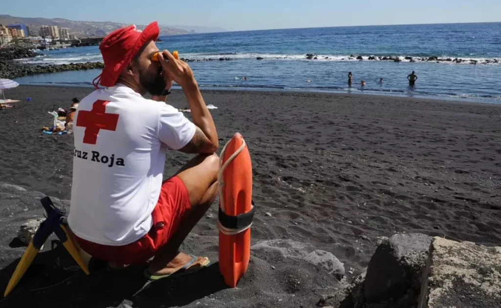 Socorrista en la playa